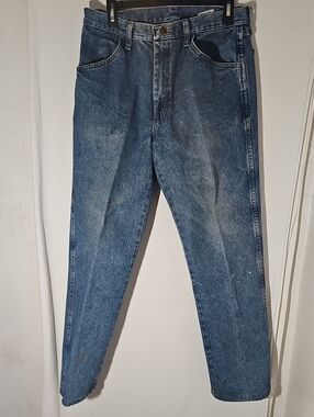 Rustler Men's Medium Blue Slim Straight Jeans